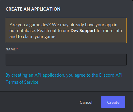 Create application